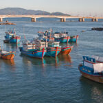 Boats on Cai river Nha Trang